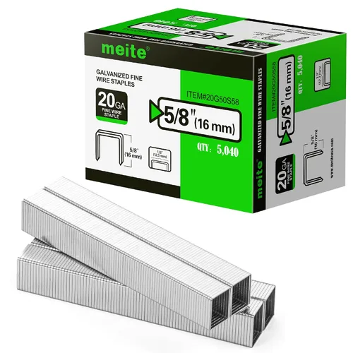 Vista 9 de meite Grapas de calibre 20, corona de 1/2 pulgada