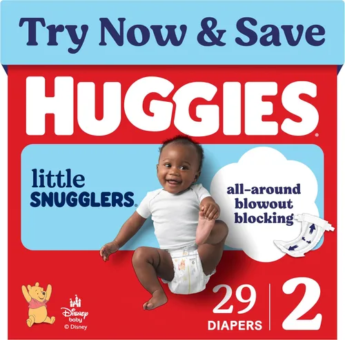 Vista 35 de Huggies Little Snugglers - Pañal para bebé, talla 1, 8 a 14 libras, 34717, 20