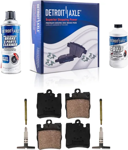 Vista 22 de Detroit Axle - Kit de frenos delanteros para Toyota 2007-2016 Tundra, 2008-2016 Sequoia, Pastillas de freno cerámicos para pinza de freno de disco