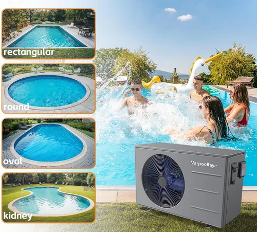 Vista 8 de Bomba de calor de piscina de 30,000 BTU - Calentador eléctrico de piscina para piscinas sobre el suelo y enterradas de hasta 8,000 galones