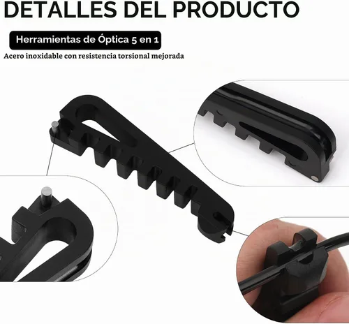 Vista 7 de Herramienta de ajuste de marco de lentes, doblador de marcos de lentes para brazos de patillas y almohadillas de nariz, multiherramienta recomendada