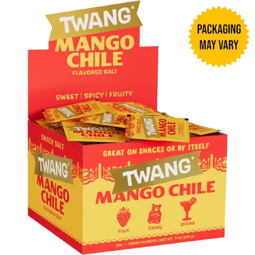 Vista 3 de Twang erz Snack Topping, chile de mango, paquetes de 0.04 oz (paquete de 200)