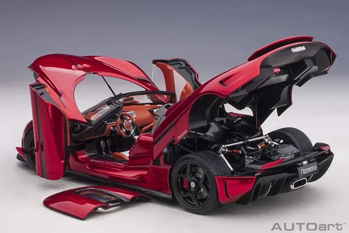 Vista 6 de Koenigsegg Regera Candy Red modelo 1/18 de AUTOART 79026