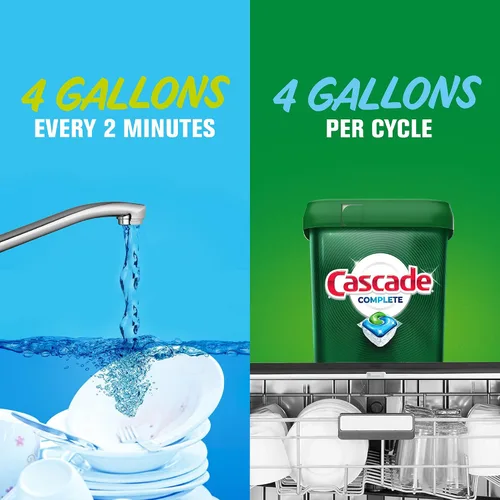 Vista 8 de Cascade Complete ActionPacs, cápsulas de detergente para lavavajillas, frescas, 27