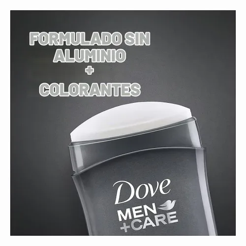 Vista 4 de Dove Men+Care - Desodorante en barra de 72 horas sin aluminio, Clean Comfort, 3 unidades/3 oz