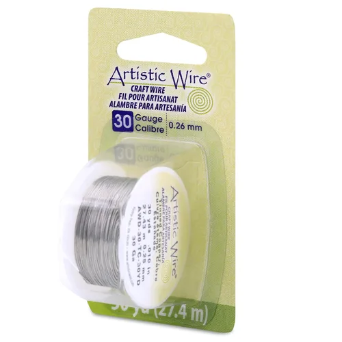 Vista 24 de Artistic Wire, alambre para manualidades de calibre 18, resistente a las manchas, color cobre envejecido en color latón antiguo, 4 yardas