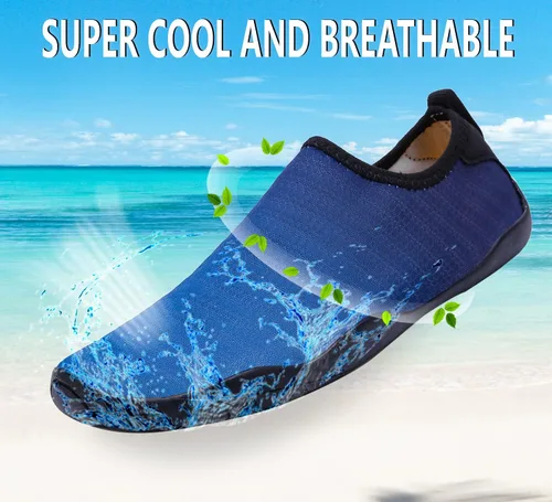 Vista 5 de YYXMS Zapatos de agua ligeros y cómodos para hombres y mujeres, zapatos acuáticos de secado rápido, zapatos de playa al aire libre para buceo