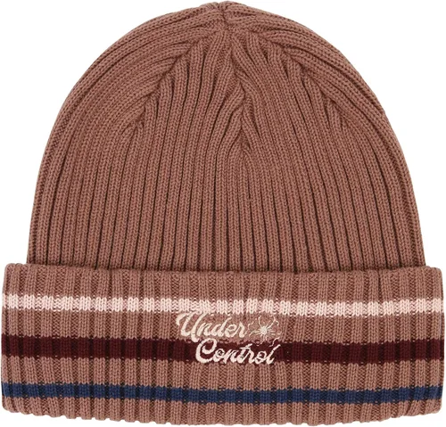 Vista 2 de UNDERCONTROL Gorro de pescador de invierno para hombre y mujer, unisex, con estilo liso, diseño de calavera enrollada