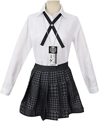 Vista 4 de Yumeko Jabami Cosplay Anime Twin Yomoduki Runa Uniforme Grils Cosplay Uniforme Escolar