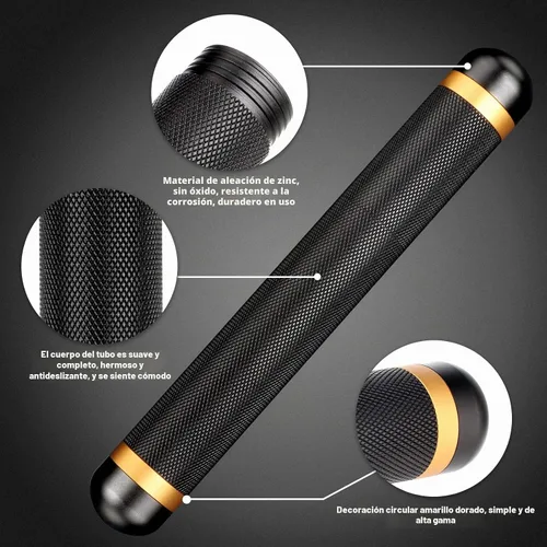 Vista 2 de Scotte Aluminio Cigarro Tubo Elegante Puro Titulares 2 Colores (Negro)