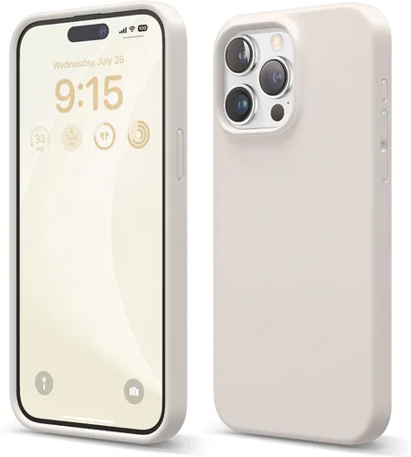 Vista 22 de elago Funda compatible con iPhone 15 Pro Max, de silicona líquida, funda protectora de cuerpo completo, a prueba de golpes, funda delgada