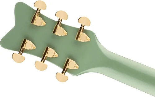 Vista 5 de Gretsch G5021E Rancher Penguin Parlor Guitarra Acústica-Eléctrica - Menta