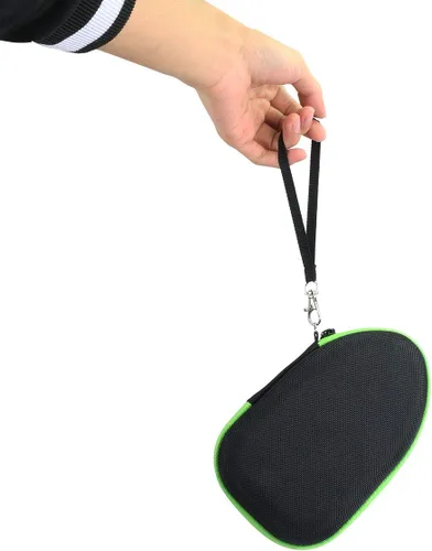 Vista 4 de Khanka Reemplazo de estuche de viaje duro para Steamfast SF-717 Mini plancha de vapor (interior verde) EVA Hard Shell, Accessory Storage Pocket