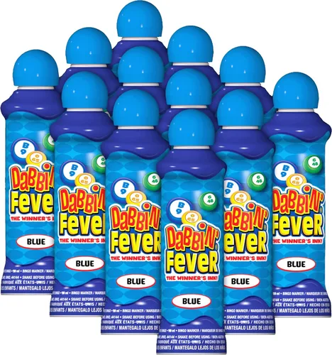 Vista 14 de Dabbin' Fever - Marcadores de bingo, una docena de 3 onzas de tinta (Amarillo)