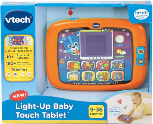 Vista 5 de VTech Tableta táctil para bebé iluminada, naranja