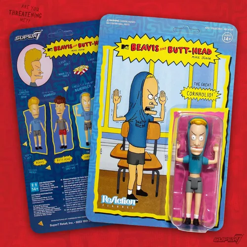 Vista 4 de Super7 Beavis and Butt-Head The Great Cornholio - Figura de acción de Beavis y Butt-Head de 5 pulgadas, coleccionables clásicos de TV y juguetes