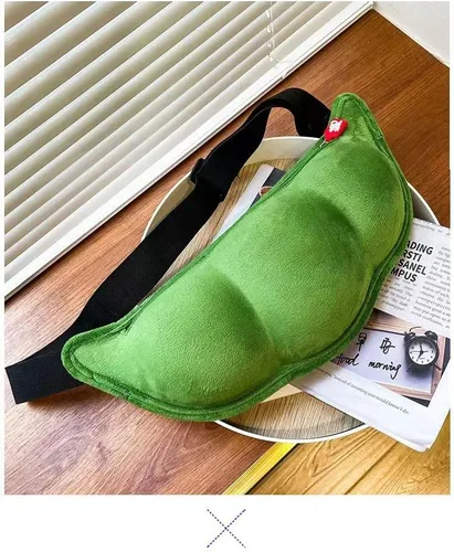 Vista 6 de KARTONS Bolso cruzado para mujer, bolso de hombro de felpa, bolso cruzado en forma de guisante, bolso cruzado en el pecho, bolso cruzado, bolsa tipo