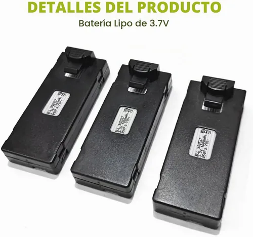 Vista 6 de sea jump 3 piezas 3.7V 1000mAh Batería Lipo con cable de carga USB Adecuada para E88 E88MAX E99 E99MAX BD101 P15PRO P8 A13 A15 K10MAX RC Drone