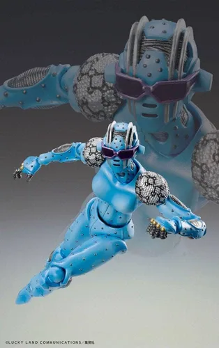 Vista 5 de MediCos JoJo's Bizarre Adventure Part 6: Chozo Kado Stone Free Super Action Figure, multicolor