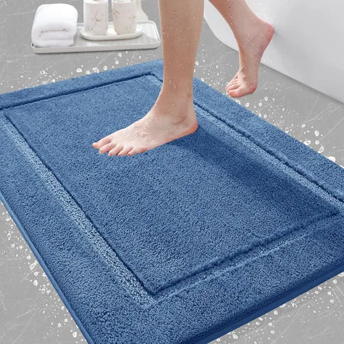 Vista 36 de IM HOME Tapetes de baño, felpa ultra suave, de microfibra esponjosa, absorbente, parte trasera antideslizante, lavable a máquina, tapetes para suelo