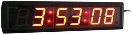 Vista 3 de Reloj digital montado en la pared con temporizador de cuenta regresiva LED de 2,3 pulgadas por control remoto IR