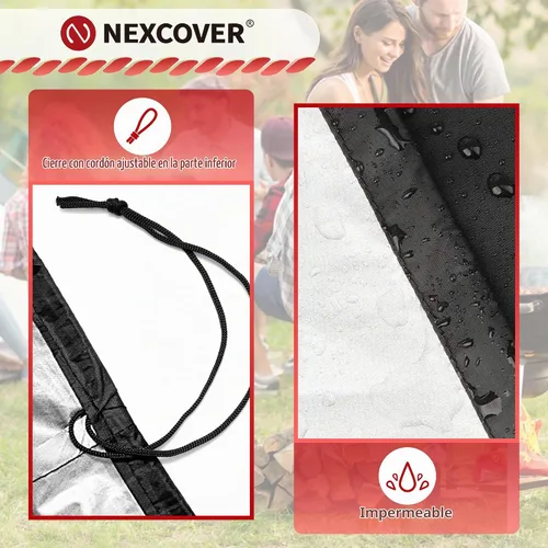 Vista 4 de NEXCOVER Cubierta redonda para parrilla de 19.5 pulgadas de diámetro para George Foreman Gfo3320 Gfo240 Crills, cubierta de cúpula para ahumador