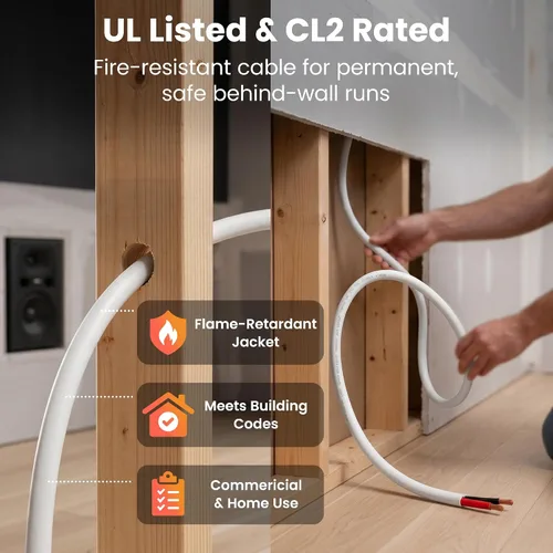 Vista 2 de CL2 OFC cable para bocinas - serie GearIT