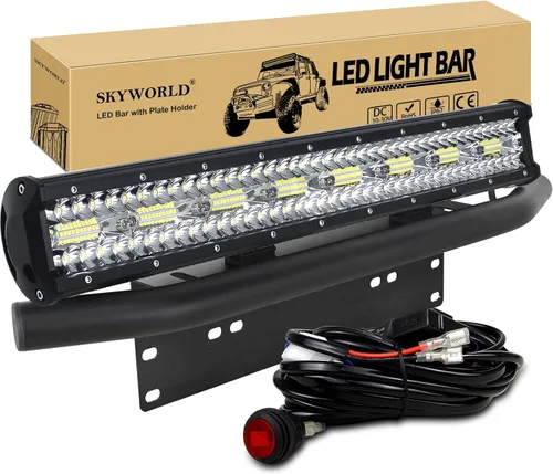 Vista 11 de SKYWORLD Kit de barra de luz LED de 20 pulgadas y 420 W con soporte