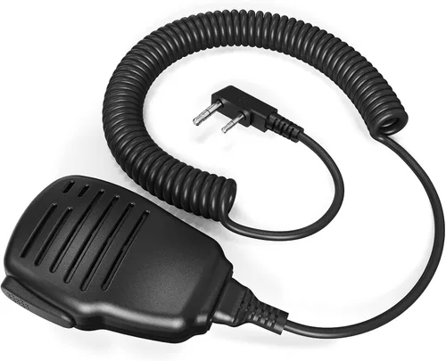 Vista 9 de SAMCOM Micrófono portátil altavoz pesado SCSP05 Micrófono de radio IP67 impermeable Micrófono de altavoz 2 pines con conector de auriculares