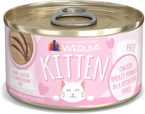 Vista 20 de Weruva Fórmula de gatito, pollo y calabaza en salsa, lata de 3 onzas (paquete de 12)