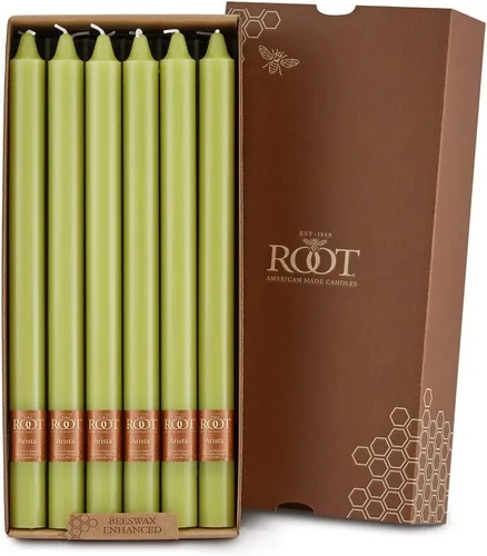 Vista 28 de Root Unscented Smooth Collenette Candles, Willow, 5", 8-Count Sauce