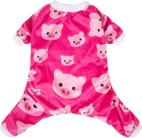 Vista 2 de CuteBone - Pijama de Halloween para perro, enterizos para cachorros, ropa suave para gatos, abrigo de Navidad para mascotas, cómodo traje de cuerpo