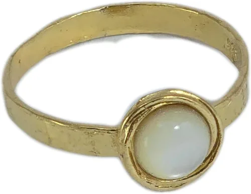 Vista 61 de Anillo de oro de piedras preciosas, anillo de piedra chapada en oro de 14 quilates, anillo de piedra apilable, anillo de oro de piedra pequeña