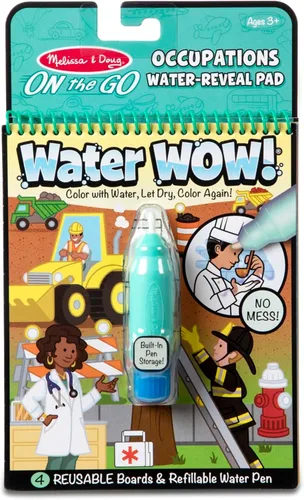 Vista 12 de ¡Melissa & Doug On the Go Wow! Almohadilla de actividad reutilizable para revelar agua, aventura