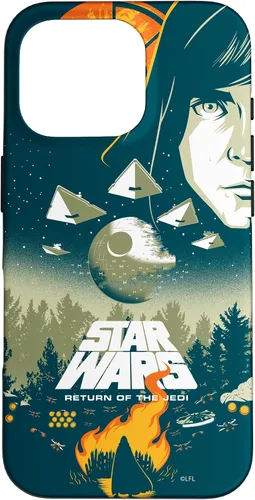 Vista 20 de Star Wars Funda con póster de película retro ilustrada con el regreso del Jedi para iPhone 17