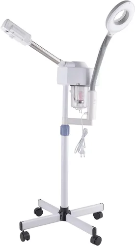 Vista 3 de Vaporizador facial con pantalla táctil, vaporizador esteticista, humidificador profesional de aromaterapia, vapor de spa facial para el hogar, salón