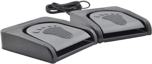 Vista 7 de iKKEGOL Conjunto de pedal doble USB actualizado Control de interruptor de 2 pies Programa de interruptor de pie de botón de 2 teclas Videojuego