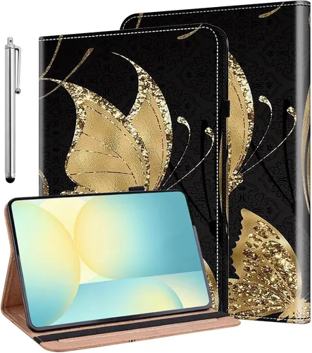 Vista 43 de ALILANG Funda para Samsung Galaxy Tab S5e de 10,5 pulgadas con lápiz capacitivo, a prueba de golpes plegable, negro (black horse)