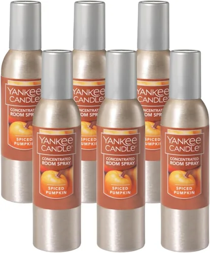 Vista 30 de Yankee Candle Ambientador Concentrado en Aerosol para Habitaciones, Eliminador de Olores para el Hogar, Baño, Manzana y Calabaza, 1.5 Oz