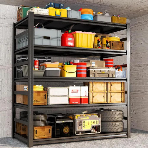 Vista 10 de Garage Shelving Heavy Duty Storage Shelves 3000LBS 6-Tier Adjustable Metal Shelving Units Garage Storage Shelves for Warehouse, Industrial