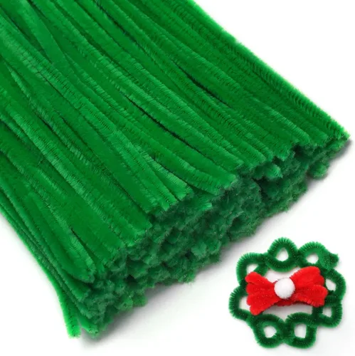 Vista 14 de Eppingwin 200 limpiapipas, limpiadores de pipas con purpurina, suministros de manualidades, tallos de felpilla de 10 colores para proyectos