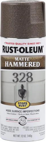 Vista 37 de Rust-Oleum 7215830 – Pintura en aerosol con efecto martillado para prevención del óxido, 12 oz (340 g), color negro