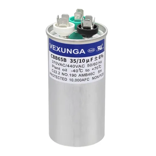 Vista 19 de VEXUNGA Capacitor Dual de Arranque Redondo A/C de 50/5 uF 50+5 MFD 370VAC o 440VAC CBB65 CBB65B Capacitores de Aire Acondicionado para Motor
