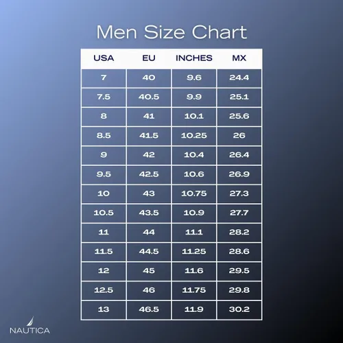 Vista 6 de Nautica Zapatos casuales para hombre, mocasines clásicos con cordones, tenis de moda, en tamaños medianos y anchos