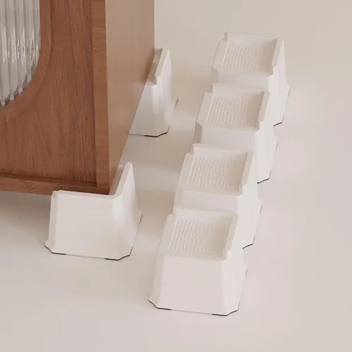 Vista 25 de Elevadores de cama resistentes de 2 pulgadas, elevadores de muebles para marco de cama, sofá, escritorio, silla, elevan hasta 1500 libras, juego