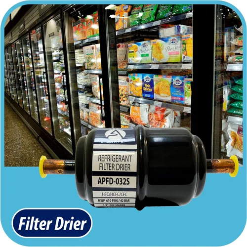 Vista 4 de Appli Parts APFD-032S 1/4 pulg Filtro Secador de Línea Líquida Refrigerante AC hvac Refrigeración 032S ODF Suelda por Sudoración conexión universal