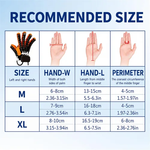 Vista 8 de Rehabilitation Robot Gloves for Stroke Recovery, Auto Finger Exerciser for Assisted Hand Training and Hand Function Rehabilitation