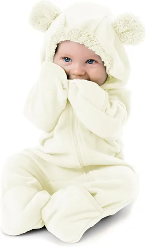 Vista 113 de Enterizo de vellón para bebé, rómper de una sola pieza con capucha para niños, ropa para exteriores, chaqueta infantil