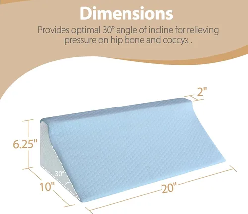 Vista 6 de Almohada de cuña para dormir de lado, soporte de posicionamiento corporal Back and Leg Support, Body Positioning, Pregnancy Support, Ankle