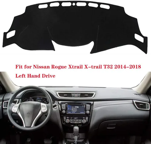 Vista 2 de Cubierta de tablero de auto para Nissan Rogue Xtrail X-Trail T32 2014-2017 2018 mano izquierda Dashmat Pad alfombra Dash Mat